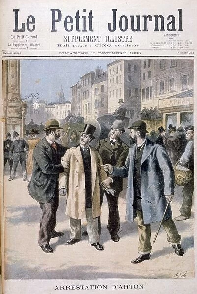 The arrest of Arton, 1895. Artist: Frederic Lix