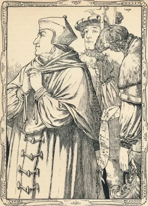 Framed Print : The Arrest of Cardinal Wolsey, 1902. Artist: Patten Wilson Framed Print : The Arrest of Cardinal Wolsey, 1902. Artist: Patten Wilson