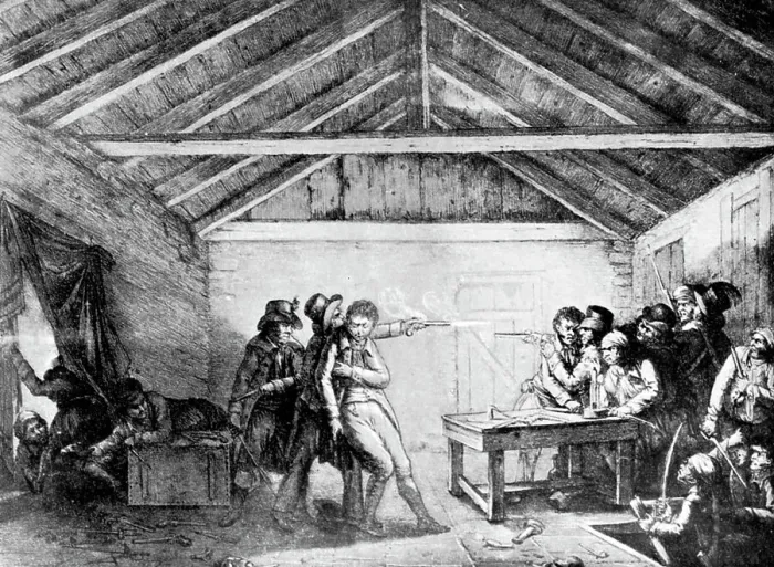 Framed Print : The arrest of the Cato street conspirators, February 23, 1820, (1901) Framed Print : The arrest of the Cato street conspirators, February 23, 1820, (1901)
