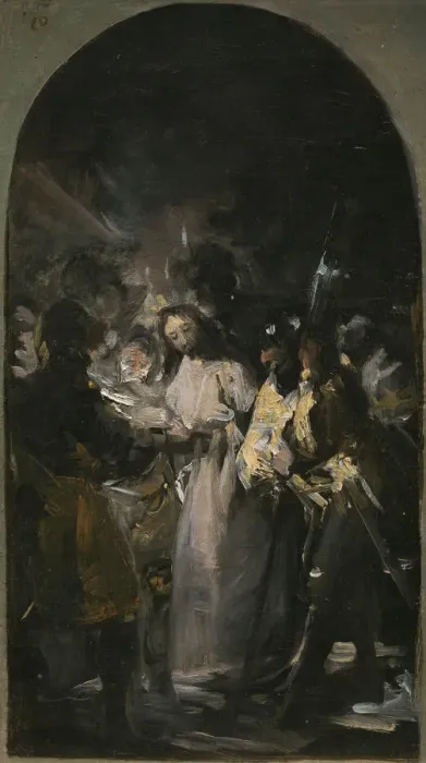 Framed Print : The Arrest of Christ, 1798. Artist: Goya, Francisco, de (1746-1828) Framed Print : The Arrest of Christ, 1798. Artist: Goya, Francisco, de (1746-1828)