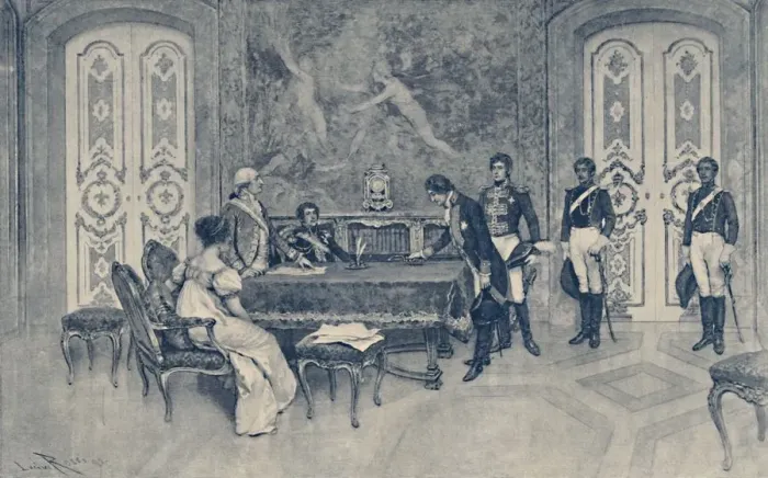 Framed Print : The Arrest of Ferdinand, 1807, (1896) Framed Print : The Arrest of Ferdinand, 1807, (1896)