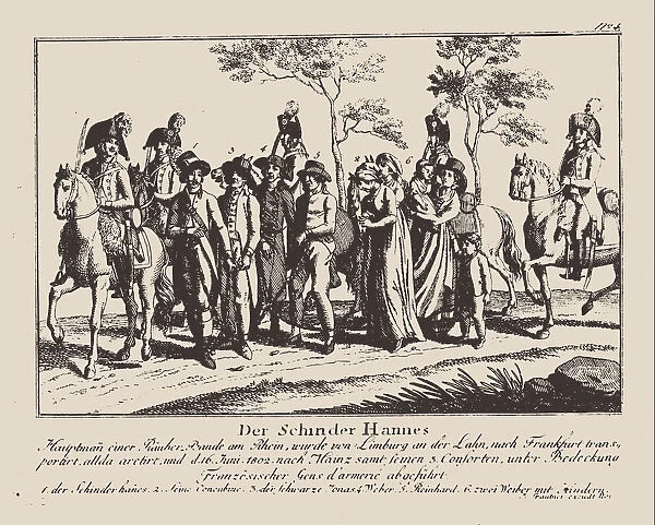 The arrest of Schinderhannes, 1802. Creator: Anonymous