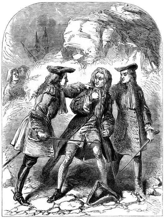 Framed Print : Arrest of Sir John Fenwick, 1696 (late 19th century) Framed Print : Arrest of Sir John Fenwick, 1696 (late 19th century)