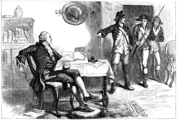Framed Print : Arrest of William Franklin, New Jersey, 1776 (c1880) Framed Print : Arrest of William Franklin, New Jersey, 1776 (c1880)
