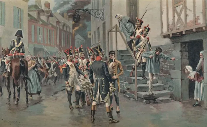 Framed Print : Arresting Deserters, 1896