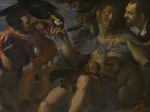 Arrigo Peloso, Pietro Matto and Amon Nano, c. 1598. Creator: Carracci, Agostino (1557-1602)