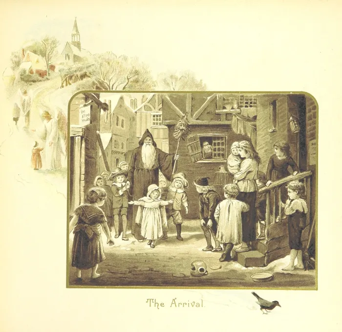 Framed Print : The Arrival, 1894. Creator: Eliza F. Manning Framed Print : The Arrival, 1894. Creator: Eliza F. Manning
