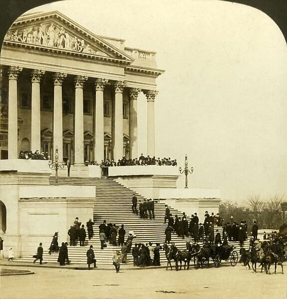 Arrival at Capitol... Inauguaration of Roosevelt, Washington, 1905. Creator: HC White