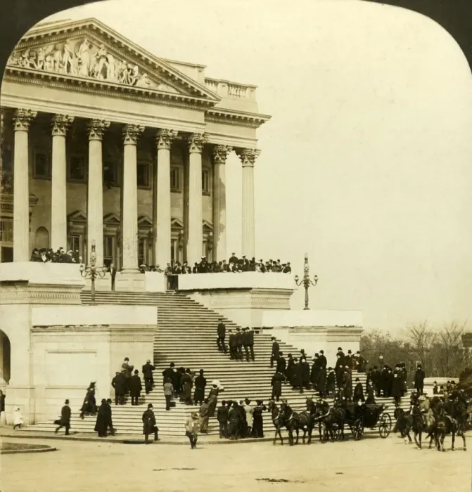 Framed Print : Arrival at Capitol... Inauguaration of Roosevelt, Washington, 1905. Creator: HC White Framed Print : Arrival at Capitol... Inauguaration of Roosevelt, Washington, 1905. Creator: HC White