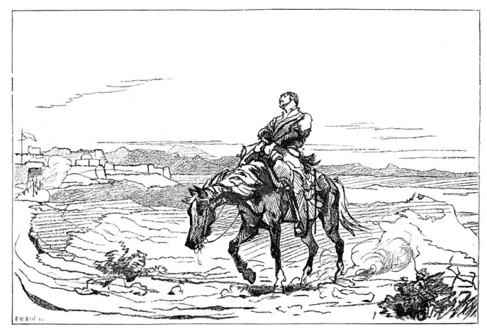 Framed Print : Arrival of Dr Brydon at Jalalabad, 13 January 1842, (1900) Framed Print : Arrival of Dr Brydon at Jalalabad, 13 January 1842, (1900)