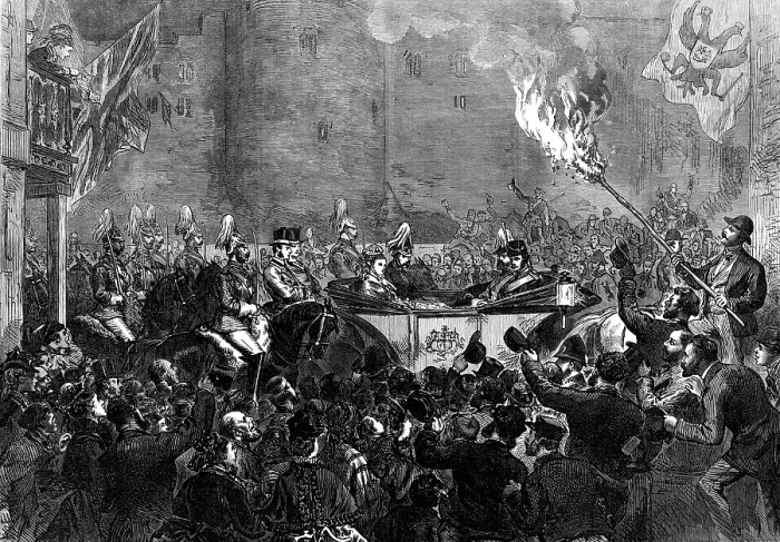 Framed Print : Arrival of the Emperor of Russia at Windsor, 1874. Creator: Unknown Framed Print : Arrival of the Emperor of Russia at Windsor, 1874. Creator: Unknown