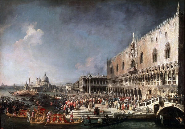 Arrival of the French Ambassador in Venice, 1725-1726. Artist: Canaletto