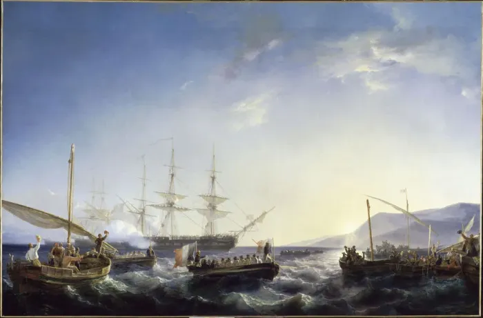 Framed Print : Arrival of General Bonaparte in France on his return from the Campaign in Egypt, October 9, 1799, 18 Framed Print : Arrival of General Bonaparte in France on his return from the Campaign in Egypt, October 9, 1799, 18