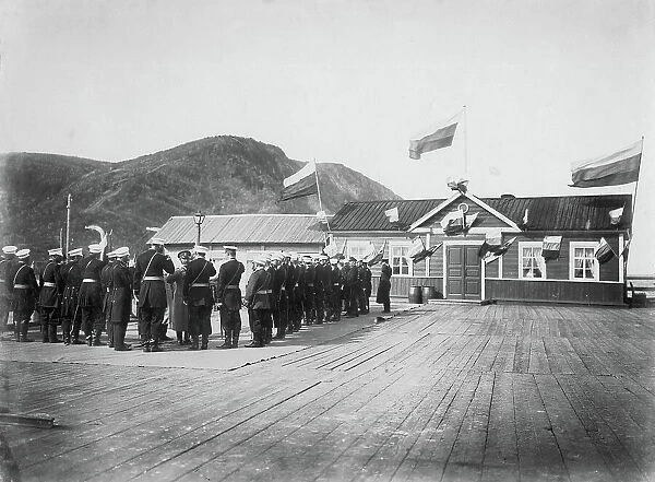 Arrival of a Minister of War in Aleksandrovsk Post in 1903, 1903. Creator: Ivan Nikolaevich Krasnov