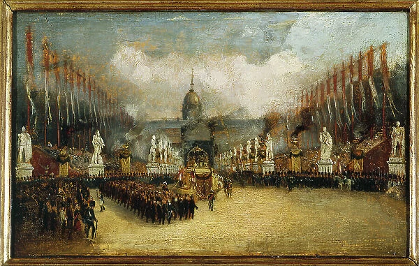 Arrival of Napoleon's ashes on the Esplanade des Invalides, December 15, 1840. Creator: Unknown