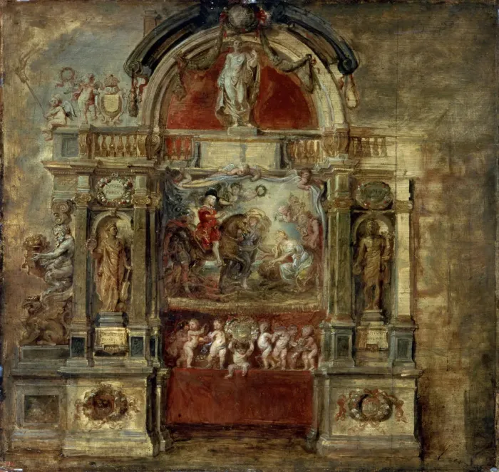 Framed Print : Arrival of Prince Ferdinand, 1634. Artist: Peter Paul Rubens Framed Print : Arrival of Prince Ferdinand, 1634. Artist: Peter Paul Rubens