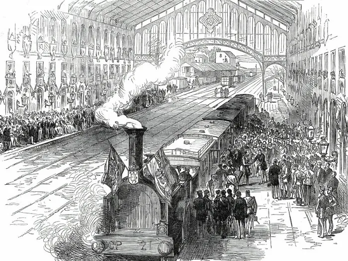 Framed Print : Arrival of the Prince of Wales at Lisbon, 1876. Creator: Unknown Framed Print : Arrival of the Prince of Wales at Lisbon, 1876. Creator: Unknown