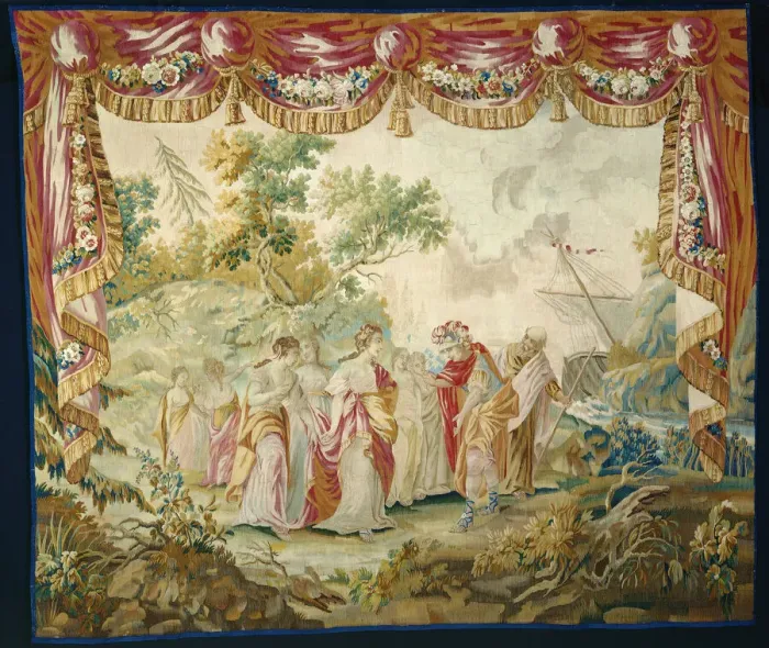Framed Print : The Arrival of Telemachus on Calypsos Island, from The Story of Telemachus, France Framed Print : The Arrival of Telemachus on Calypsos Island, from The Story of Telemachus, France