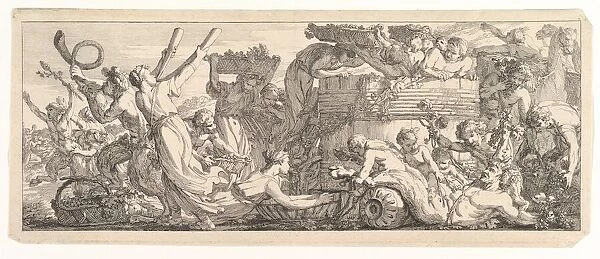 The Arrival of the Wine Vat, ca. 1755. Creator: Joseph-Marie Vien the Elder