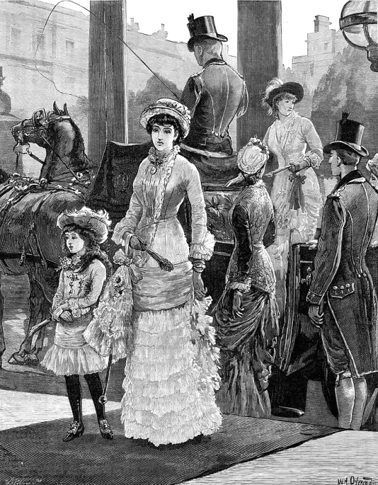 Framed Print : Arrivals for the Royal Garden Party at Marlborough House, 1881. Creator: William James Palmer Framed Print : Arrivals for the Royal Garden Party at Marlborough House, 1881. Creator: William James Palmer