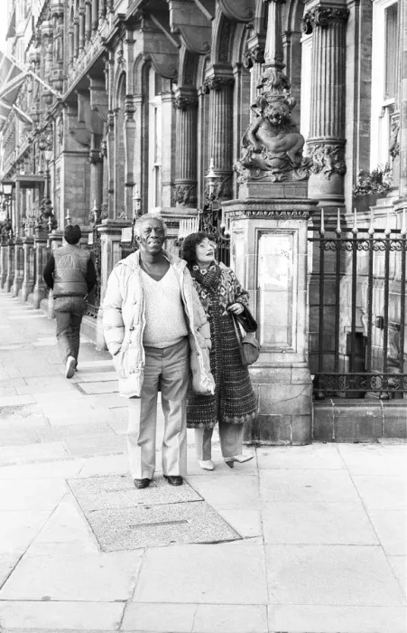 Framed Print : Art Blakey with Mrs Blakey, London, 1983. Artist: Brian O Connor Framed Print : Art Blakey with Mrs Blakey, London, 1983. Artist: Brian O Connor