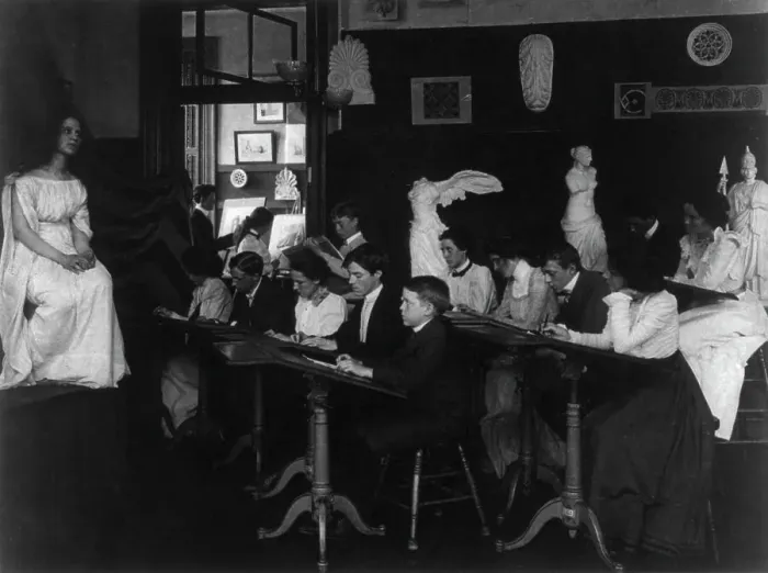 Framed Print : Art class, Eastern High School, (1899?). Creator: Frances Benjamin Johnston Framed Print : Art class, Eastern High School, (1899?). Creator: Frances Benjamin Johnston