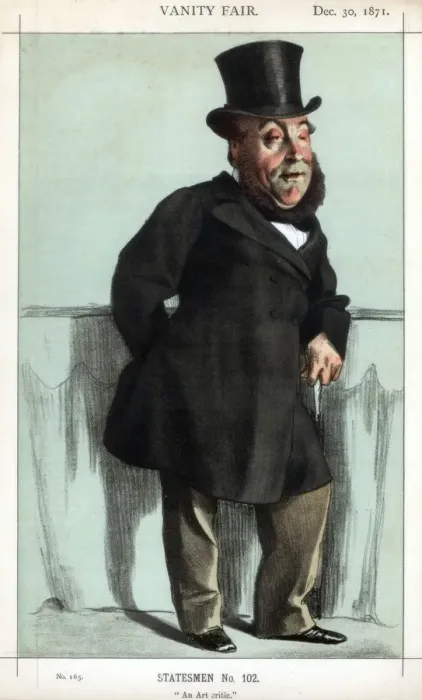 Framed Print : An art critic, 1871. Artist: Coide Framed Print : An art critic, 1871. Artist: Coide