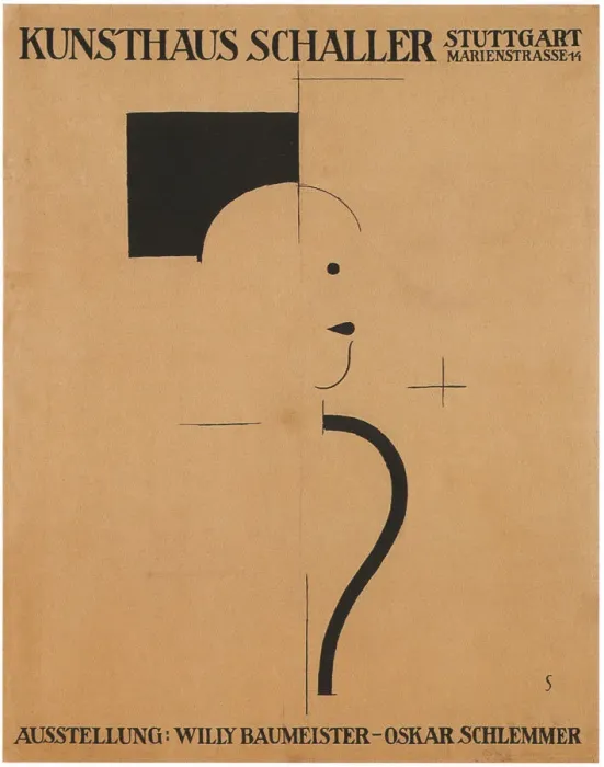 Framed Print : Art Exhibition: Willy Baumeister - Oskar Schlemmer, 1918. Artist: Schlemmer, Oskar (1888-1943) Framed Print : Art Exhibition: Willy Baumeister - Oskar Schlemmer, 1918. Artist: Schlemmer, Oskar (1888-1943)