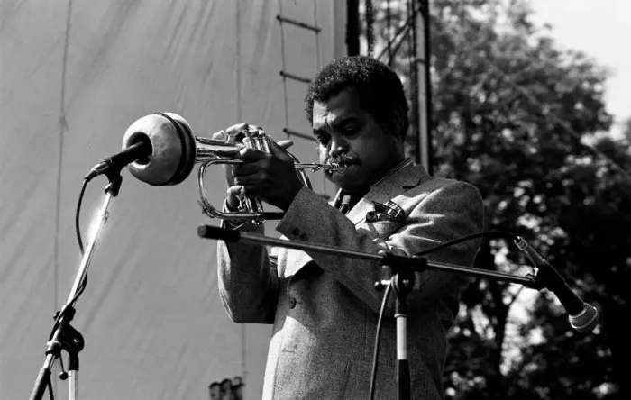 Framed Print : Art Farmer, Capital Jazz Festival, Knebworth, Herts, July 1982. Artist: Brian O Connor Framed Print : Art Farmer, Capital Jazz Festival, Knebworth, Herts, July 1982. Artist: Brian O Connor