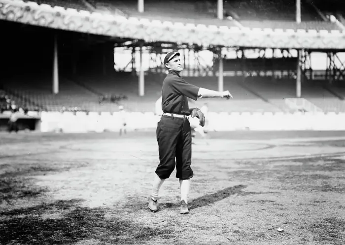 Framed Print : Art Fletcher (New York NL) prior to the World Series at the Polo Grounds, NY, 1911 (baseball), 1911. Creator: Bain News Service Framed Print : Art Fletcher (New York NL) prior to the World Series at the Polo Grounds, NY, 1911 (baseball), 1911. Creator: Bain News Service