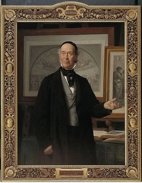 The Art Historian Niels Lauritz Hoyen, 1868. Creator: Wilhelm Marstrand