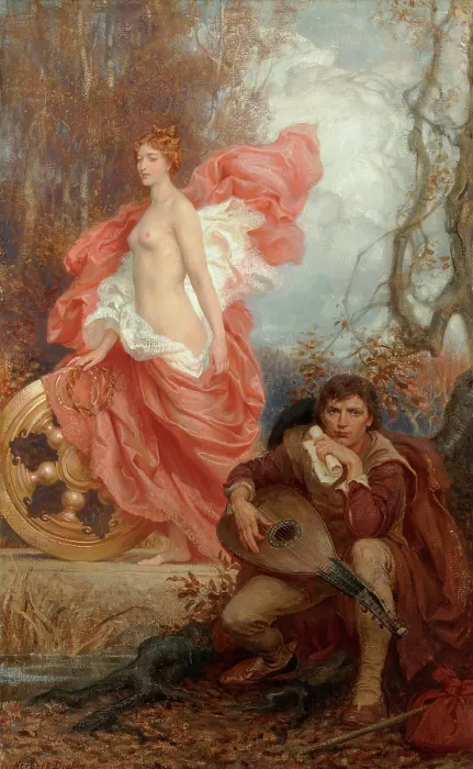 Framed Print : Art and the Jade, c1905-1906. Creator: Draper, Herbert James (1863-1920) Framed Print : Art and the Jade, c1905-1906. Creator: Draper, Herbert James (1863-1920)