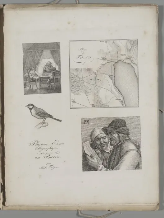 Framed Print : Art of the Lithograph: Four Engraving Samples, War Tent, Map of Toni, Bird, Dutch Farmer Framed Print : Art of the Lithograph: Four Engraving Samples, War Tent, Map of Toni, Bird, Dutch Farmer
