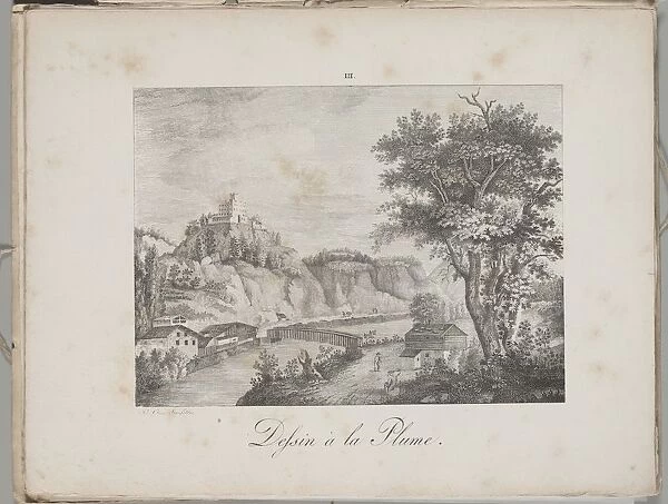 Art of the Lithograph: Landeck in Tirol, Plate III, 1819. Creator: Alois Senefelder (German