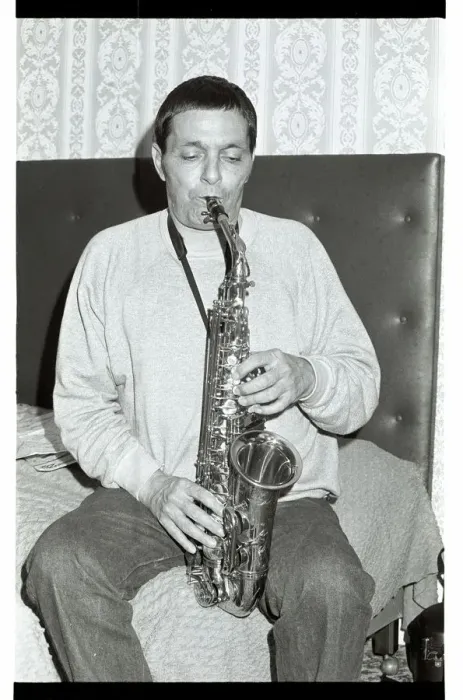 Framed Print : Art Pepper, London, 1979. Artist: Brian O Connor Framed Print : Art Pepper, London, 1979. Artist: Brian O Connor