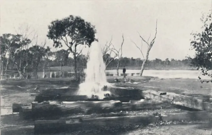 Framed Print : An Artesian Well, 1923. Creator: Unknown Framed Print : An Artesian Well, 1923. Creator: Unknown