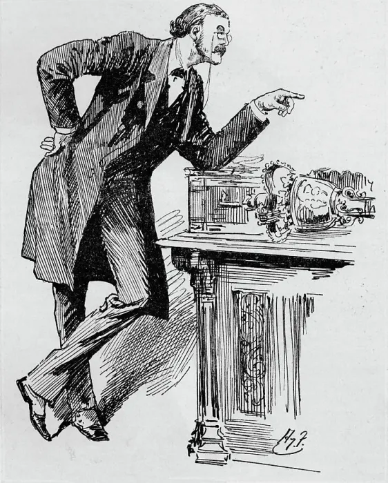 Framed Print : Arthur Balfour speaking in the House of Commons, 1890s (1906) Framed Print : Arthur Balfour speaking in the House of Commons, 1890s (1906)