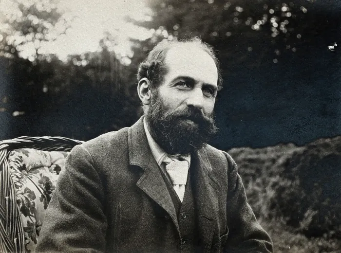 Framed Print : Arthur Schuster, seated, facing left, aged about 50, c1901. Creator: Unknown Framed Print : Arthur Schuster, seated, facing left, aged about 50, c1901. Creator: Unknown