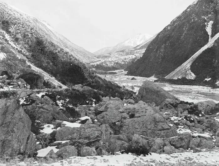 Framed Print : Arthur's Pass, West Coast Road, c1880s. Creator: Burton Brothers Framed Print : Arthur's Pass, West Coast Road, c1880s. Creator: Burton Brothers