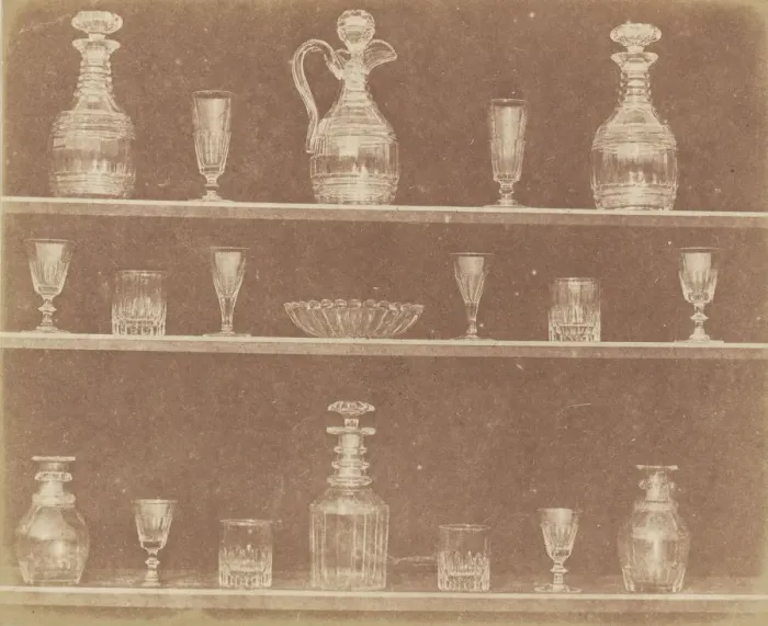 Framed Print : Articles of Glass, before June 1844. Creator: William Henry Fox Talbot Framed Print : Articles of Glass, before June 1844. Creator: William Henry Fox Talbot
