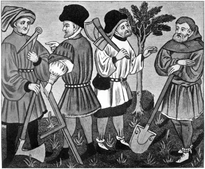 Framed Print : Artificers, 15th century, (1910) Framed Print : Artificers, 15th century, (1910)