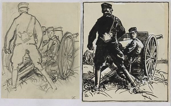 Artillelurs belges, 1914. Creator: Auguste Louis Lepere (French, 1849-1918)
