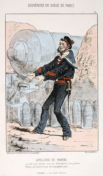 Artillerie de Marine, Siege of Paris, Franco-Prussian War, 1870-1871