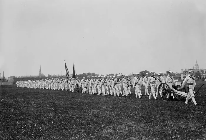 Framed Print : Artillery - Annapolis, 1913. Creator: Bain News Service Framed Print : Artillery - Annapolis, 1913. Creator: Bain News Service
