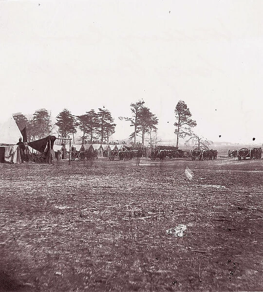 Artillery Camp, City Point, Virginia, 1861-65. Creator: Andrew Joseph Russell