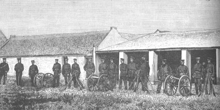 Framed Print : The Artillery of the South African Republic, c1880s Framed Print : The Artillery of the South African Republic, c1880s