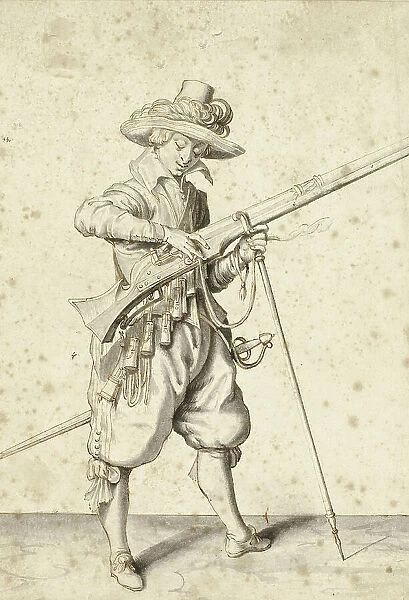 Artilleryman, n.d. Creators: Unknown, Jacques de Gheyn II