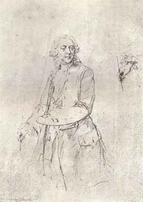 Framed Print : The Artist, 18th century. Artist: Francois Boucher Framed Print : The Artist, 18th century. Artist: Francois Boucher