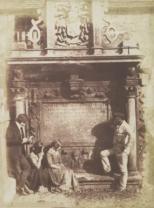Framed Print : The Artist and the Grave Digger, 1843-44. Creators: David Octavius Hill, Robert Adamson Framed Print : The Artist and the Grave Digger, 1843-44. Creators: David Octavius Hill, Robert Adamson