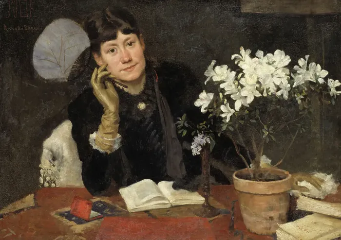 Framed Print : The Artist, Julia Beck, 1882. Creator: Sven Richard Bergh Framed Print : The Artist, Julia Beck, 1882. Creator: Sven Richard Bergh